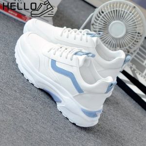 Samain Korean Womens fashion White Sneakers casual Rubber shoes