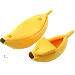 Cute Banana Shape Dog Cat House Soft Warm Kennel Sleeping Bed House Tent Pet Supplies