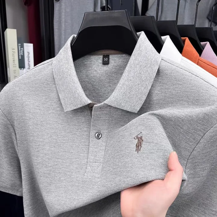 Men%20Summer%20Polo%20Shirt%20Business%20Casual%20Short%20Sleeve%20Loose%20Fit%20Tshirt%20Solid%20Color%20Embroidered%20Collar%20Top%20-%20Image%203