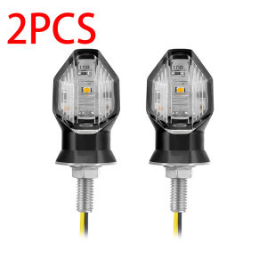 2Pcs LED Motorcycle Turn Signal Lamp Universal Motorcycle Indicator Lights Daytime Running Lights