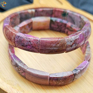 Collection Grade Natural South Africa Pink Sugilite Shou Pai / 3 Rounds Bracelet