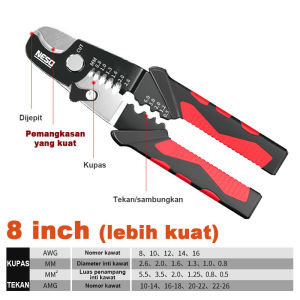 NESO Tang Kupas Potong Kabel COD 6 Inch 7 Inch Pemotong Wire Stripper 4in1 Cutter Pliers Gunting Kupas Kabel Listrik Serbaguna