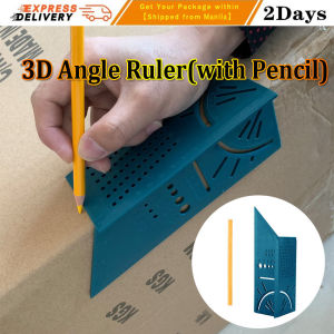 Woodworking Scribe Mark Line Gauge T-Type Ruler Square Layout Miter 90 Degree Gauge Measuring Gauging Carpenter 3D Mitre Angle Measuring Ruler