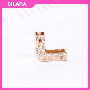 SILARA 1PC Metal Bag Corner Corners Decor End Clip Edge Banding Bag Accessories Leather Decorative Corner Banding Decorative Strips
