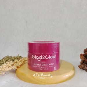 Glad2Glow Peach Retinol Moisturizer Melembutkan & Mencerahkan Kulit 30g Bpom