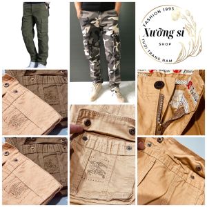 HCM QUẦN DÀI KAKI TÚI HỘP QUẦN HỘP 6 TÚI NAM THỜI TRANG GIÁ SỈ SIZE 45KG ĐẾN 85KG
