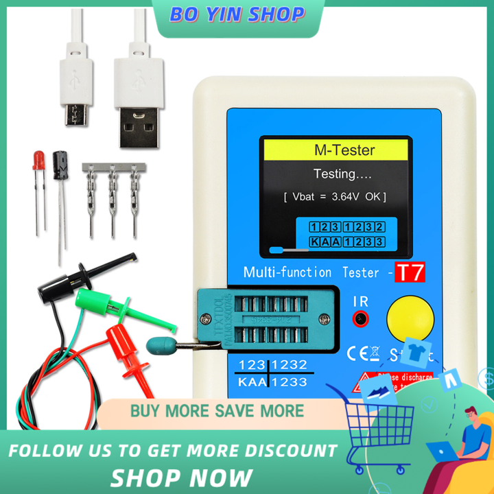 BO YIN Transistor Meter LCR-T7 Multi-Function Capacitance Resistance ...