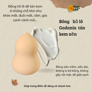 Bông hồ lô mềm dại không gây rát da tán kem nền Gadania