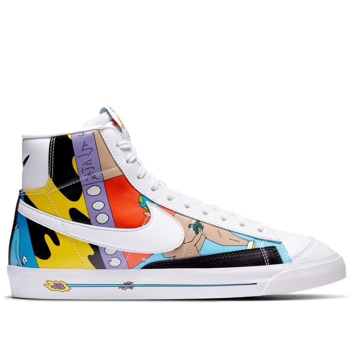 Sepatu Sneakers Pria Nike Blazer Mid 77 x Ruohan Wang Original
