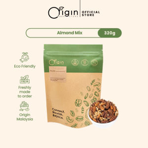 Origin Bulk Store Trail Mix - Almond Mix (Unsalted) 320g Big Pack Muslim Friendly