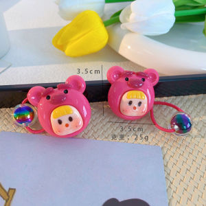 High-End Cute Large Doll Hair Tie Children Cartoon Sweet Hair Tie Rubber Band Does Not Hurt Hair High Ponytail Hair Tie