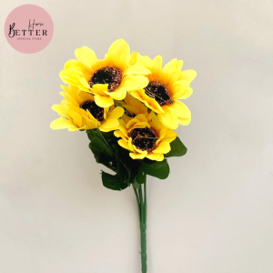 Better Home - Bunga Matahari Artificial Plastik Sunflower Dekorasi Rumah Hias EMYED
