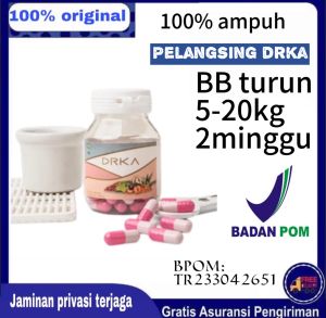 DRKA Kapsul Jamu Pelangsing kualitas Premium KAPSUL PELANGSING KUALITAS NO 1 ORIGINAL Obat Diet (P)
