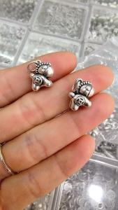 999 Pure Silver Horse Money Attracting Wealth Red String Fortune Horse Yuanbao Red Pull Rope