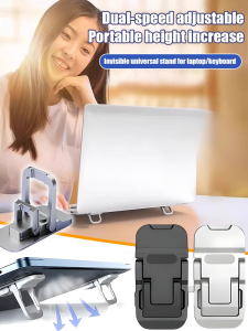 Laptop metal folding threespeed adjustable cooling height increase stand Metal Folding Laptop Stand