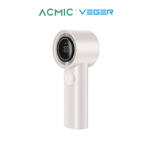 VEGER พัดลมพกพา VLF-01 แถมสายคล้อง แบตเตอรี่ 3600mAh ปรับระดับความแรงได้ 100 ระดับ Turbo Fan ใช้ได้นาน 30 ชม. I รับประกัน 1 ปี