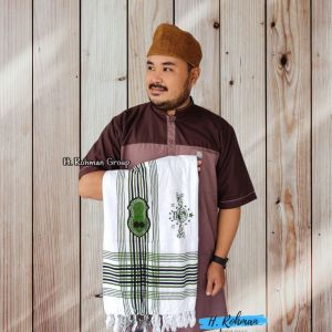 Sorban Batik Motif Logo NU Exclusive Surban Habaib Serban Kasmiri Logo Trompa Majlis Santri Habib Syeh Bisa COD