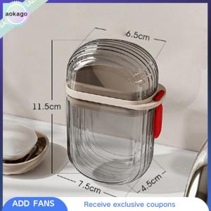 Aokago จานใส่สบู่สำหรับเดินทางพร้อมช่องระบายน้ำอุปกรณ์ในห้องน้ำอุปกรณ์แบบพกพาสำหรับใส่ของระหว่างเดินทาง