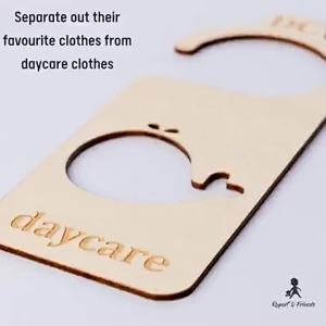 LZD  ตู้เสื้อผ้าเด็ก Basswood ตัวแยกขนาดของขวัญเด็กสำหรับทารกแรกเกิด 24 เศษไม้แยกขนาดเด็กเดือน