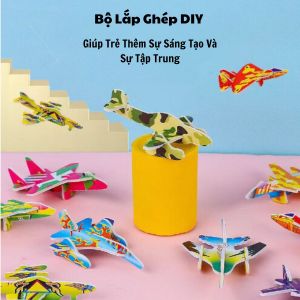 Đồ Chơi Trí Tuệ DIY Bộ Ghép Hình 3D Cho Bé Lắp Ghép Khủng longMáy BayCôn Trùng Giúp Trẻ Sáng TạoTư Duy Logic-Tiệm Nhà Sóc 2023