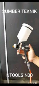 Spray Gun HVLP NTOOLS N30 Alat Semprot Cat Efisien Pengiriman Ekonomis Spray Gun Spray Gun Untuk Berbagai Permukaan Aksesori Lukis Profesional - Lazada