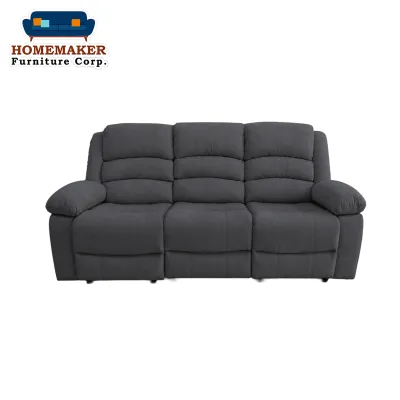 Homemaker Furniture Roma 3-Seater Recliner Built-in Cupholder & Dual Reclining Mechanisms