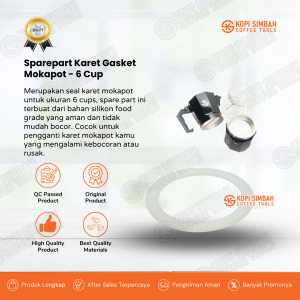 Spare Part Karet Seal Mokapot 6 Cups Gasket Silicone Manual Espresso Coffee Maker Mocca Pot