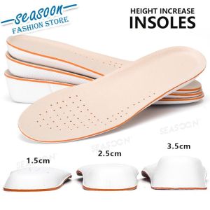 Men Women 1.5cm / 2.5cm / 3.5cm Increase Height High Full Insoles Memory Foam Shoe Cushion Pads