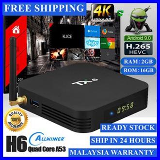 READY STOCK TX6 4GB/64GB 4GB/32GB 2GB/16GB Android 9.0 TVBOX DUAL WIFI