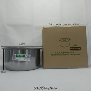 Stainless Steel Indian Pan – Extra Thick & Durable Cookware for Everyday Use | Heavy-Duty & Rust-Resistant