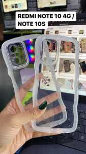 Softcase Gelombang Bening ( REDMI NOTE 10 4G/NOTE 10S ) Clear Case Casing Handphone - PGC SHOP