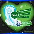 WHISPER Ultra Clean Sanitary Napkins with Wings for Heavy Day or Night Use 12s. 