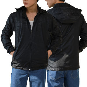 Áo khoác dù nam HAHAMAN 2 lớp có nón tháo rời chống nắng cao cấp chất xịn AKNR1020