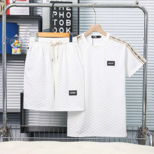 Set đồ thun nam thêu chữ phối viền có túi chất liệu thun xốp dập vân FROM DÁNG THOẢI MÁI MÙA HÈ