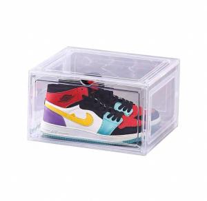❣️SPACEIDEAS❣️ Dustproof and Stackable Shoes Box Big Capacity Magnetic Shoe Organizer Stackable Storage Boxes Shoe Box Shoe Rack Shoes Case Sneakers Transparent Plastic Case Sneakers Showcase Sneakers Storage Box Sneaker Box Shoes Cabinet