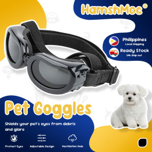 HamshMoc Dog Goggles Lightweight Pet Sunglasses Windproof with Adjustable Strap for Small Dog Cat Pet Eye Wear Protection Outdoor