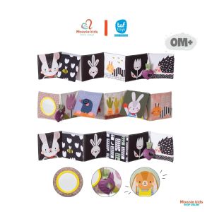 Đồ chơi sách vải cho bé Taf Toys Urban Garden Peek - A - Book kích thích thị giác - Monnie Kids