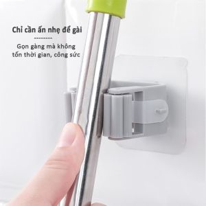 [HCM] Móc dán tường giữ cây lau nhà / treo chổi chịu lực tốt không thấm nước Joyee810