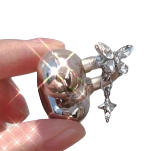 Lấp lánh cubics Zirconia bướm quyến rũ mở tai tai trang trí Tai nghe có thể tháo rời thời trang phụ kiện khuyên tai