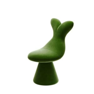 Sacesr Simple Rotatable Soft Padded Dining Chairs Creative Fish Tail Shape Makeup Stool Multifunctional Living Room Home Decoration B8T9H