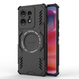 Armor Shockproof Phone Case For Motorola Edge 50 Fusion Car Magnetic Holder Cover For Moto Edge50Pro 50 Pro Edge 50 Neo Funda