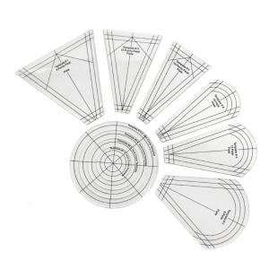10 Pcs/Set Regular Plate Templates Easy to Use Sewing Patchwork Templates Quilting Ruler