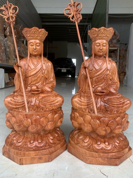 Tượng phật Địa Tạng Vương Bồ Tát bằng gỗ hương cao 40 cm | Lazada.vn