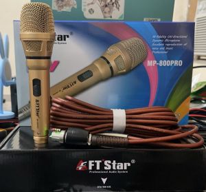 Recommend With Free Foam FT STAR  Microphone MP-800PRO/FT-808PRO/FT-818PRO KTV Model With Heavy Duty Mic Wire