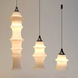 Đèn Lụa Hình Thân Tre Phong Cách Nhật Bản Wabi-Sabi Trang Trí Phong Khách Phòng Ngủ