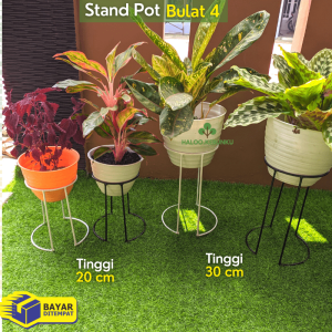 HK Rak Pot Tanaman Hias Model Bulat 4