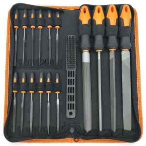 17Pcs metal file set used to shape metal wood and tools. Needle file set includes a needle file