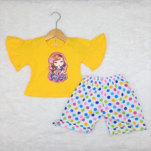 Setelan Kaos Anak-Anak Murah/Set Baju Anak Cewek Lucu 554B