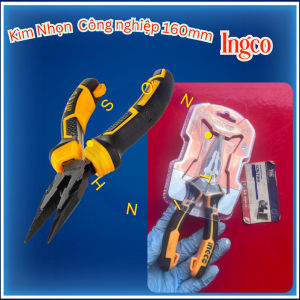 Kềm kìm mũi nhọn mỏ dài cao cấp 6160mm hiệu INGCO HHLNP28160 kìm mũi nhọn thép Cr-V