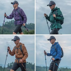 MAP BROTHER M3030 Lightweight Folding Quick Lock Trekking Pole Hiking Trail Running Walking Stick Aluminum Alloy Adjustable 110-130CM